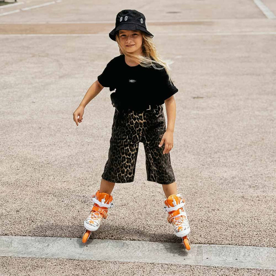 Rolki regulowane Story Spike Adjustable Inline Skates Pomarańczowy LED