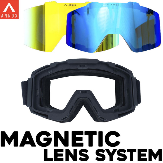 Gogle na snowboard i narty Annox Team Adult RevoGold/Black