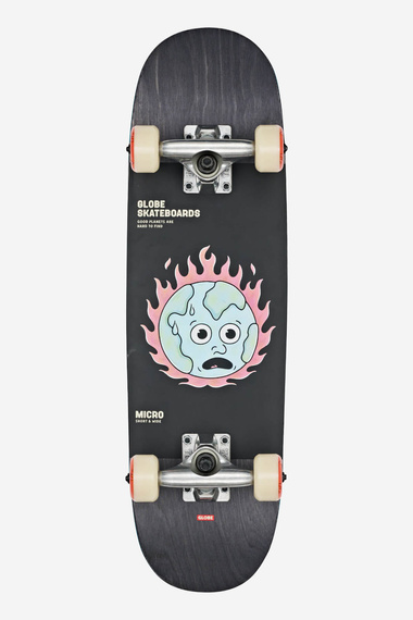Deskorolka dla dzieci GLOBE Kids Softie Micro - Black/In Flames 7.125”