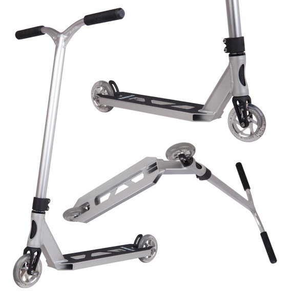 Hulajnoga Wyczynowa Striker Lux Stunt Scooter Srebrny wys. 87 cm