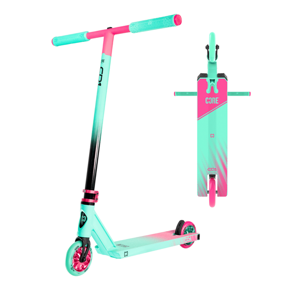 Hulajnoga Wyczynowa CORE CD1 Complete Stunt Scooter Błękitno-Różowy wys. 81 cm