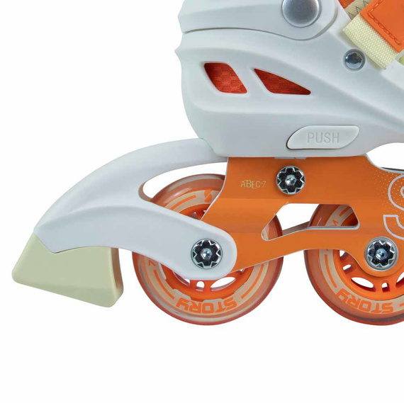 Rolki regulowane Story Spike Adjustable Inline Skates Pomarańczowy