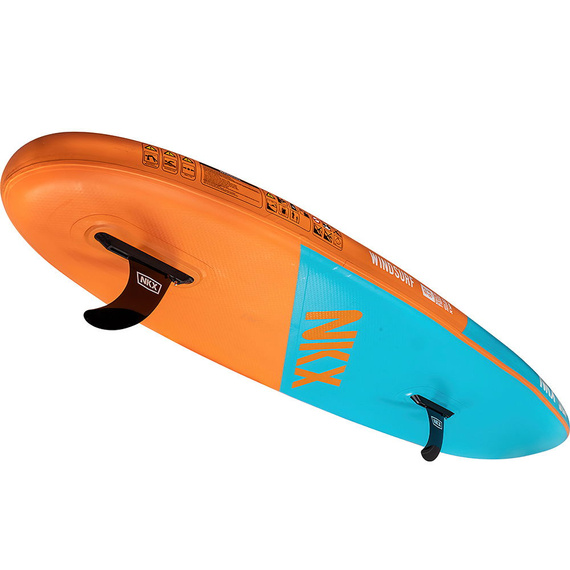 Deska turystyczna SUP pompowana pneumatyczna NKX Windsurf Niebiesko-Pomarańczowy 9'6