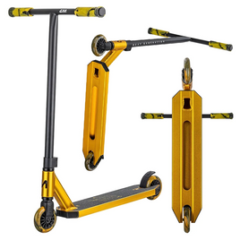 Hulajnoga Wyczynowa Aluminiowa Lekka dla młodych riderów NKD Next Generation Stunt Złoty wys. 79,4 cm