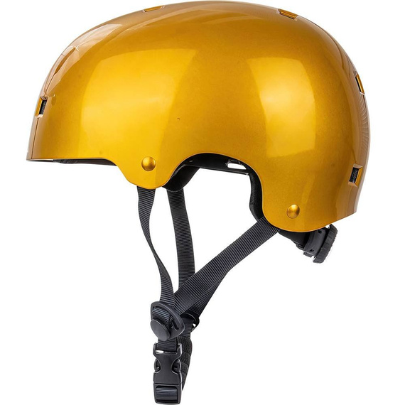 Kask Na Deskorolkę Hulajnogę NKX Brain Saver Błyszczący Złoty 