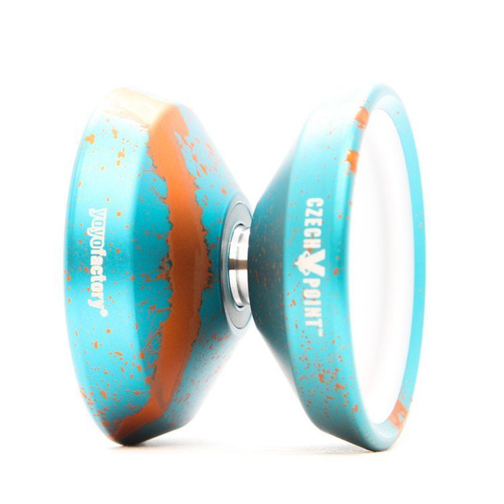 Yoyo Metalowe Yoyo CzechPoint Pivot - Aqua Orange White