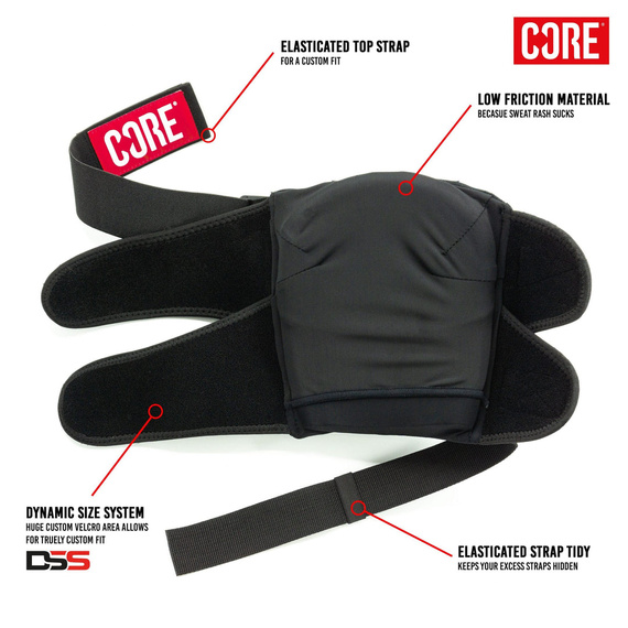Ochraniacze na kolana CORE Pro Park Knee Pads Czarny