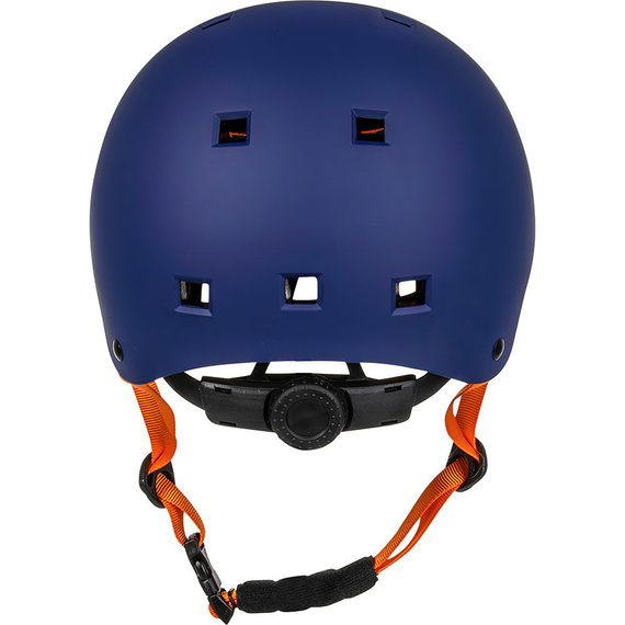 Kask Na Deskorolkę Hulajnogę NKX Brain Saver Granatowo-Pomarańczowy