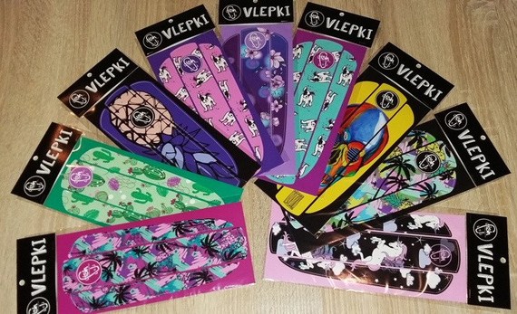 Vlepka Fish Skateboards Green Fish