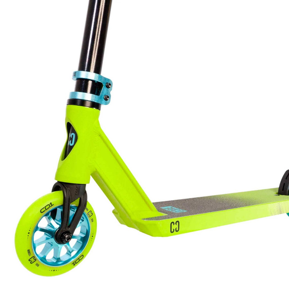 Hulajnoga Wyczynowa CORE CD1 Complete Stunt Scooter Limonkowo-Niebieski wys. 81 cm