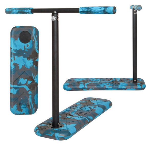 Hulajnoga wyczynowa na trampolinę NKD PRO 7.5" Trampoline Scooter Czarno-Niebieski Army wys. 60-90 cm