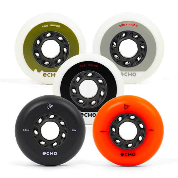Kółka do rolek Echo Drift Wheels Szary 80 mm (4 szt.)