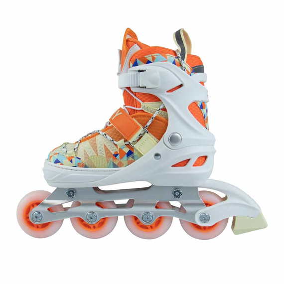 Rolki regulowane Story Spike Adjustable Inline Skates Pomarańczowy LED