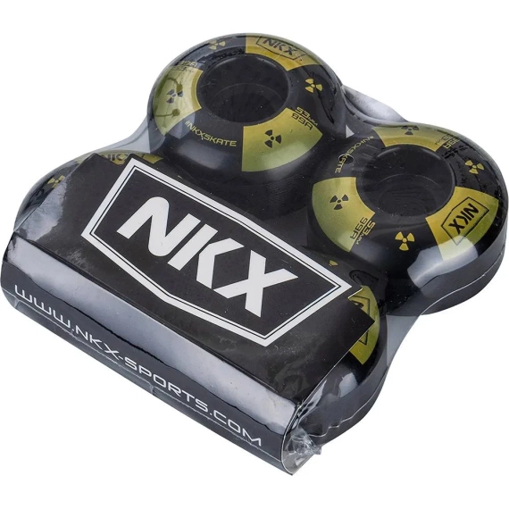 Kółka do deskorolki NKX Candy Series Toxic Czarno-Żółty 53 mm 99A