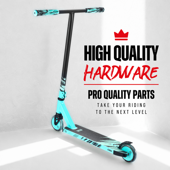 Hulajnoga Wyczynowa CORE CB1 Complete Stunt Scooter Turkusowo-Czarny wys. 79 cm