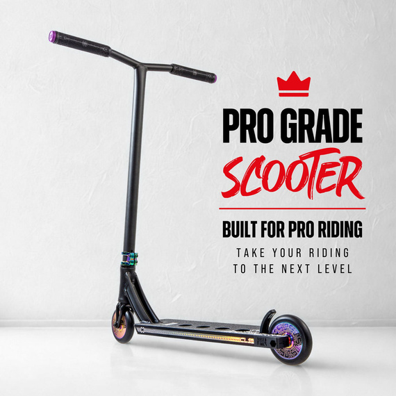 Hulajnoga Wyczynowa CORE CL1 Complete Stunt Scooter Czarny-Neochrome wys. 85 cm