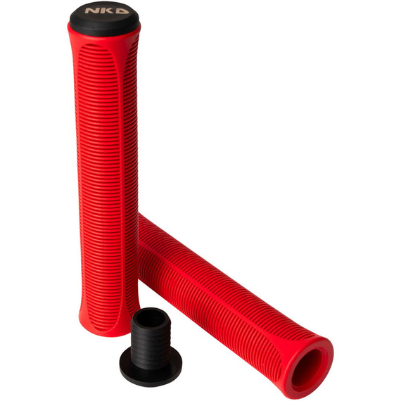 Gripy Rączki do Hulajnogi Wyczynowej NKD Mono Pro Stunt Scooter Grips Czerwony 165 mm