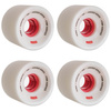 Kółka do deskorolki cruiser i longboardu GLOBE Conical Cruiser Wheels Biały/Czerwony 62 mm 