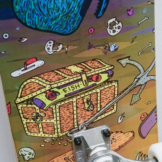 Deskorolka Fish Skateboards Trash Whale 8"
