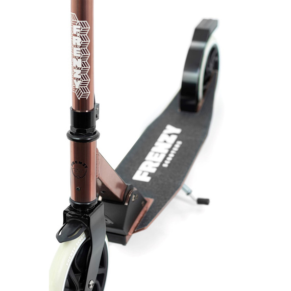 Hulajnoga Miejska Rekreacyjna Frenzy 205 mm Dual Brake V4 Recreational Scooter Brązowy 