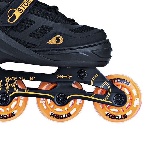 Rolki regulowane Story Fusion Adjustable Inline Skates Pomarańczowy