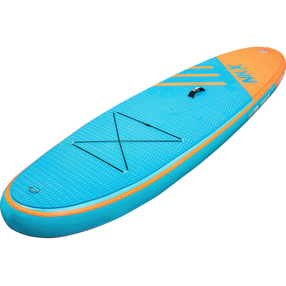 Deska turystyczna SUP pompowana pneumatyczna NKX Windsurf Niebiesko-Pomarańczowy 9'6