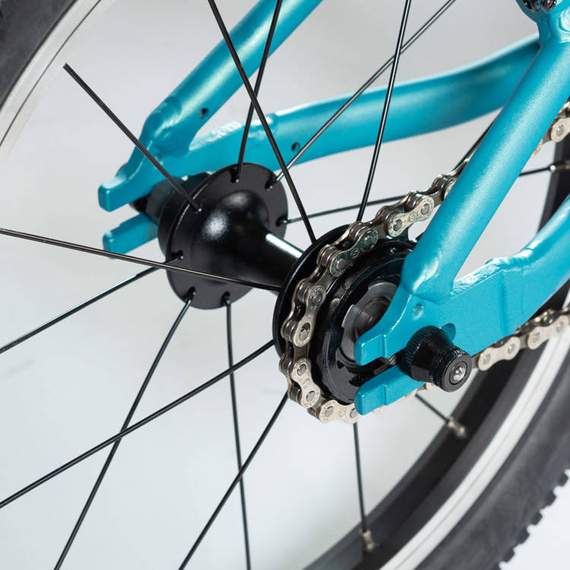 Superlekki rower dla dzieci KUbikes 16L Czarno-Czerwony