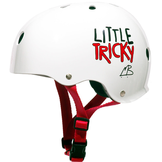 Kask dla dzieci Triple Eight Little Tricky Dual Certified Helmet JR Biały