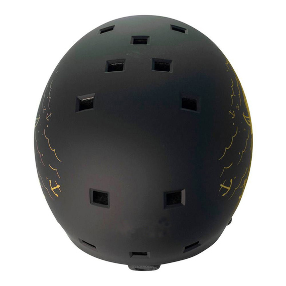 Kask Na Deskorolkę Hulajnogę NKX Brain Saver Czarno-Złoty Pirate