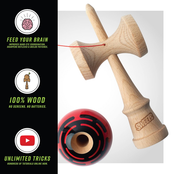 Kendama Sweets Kendamas Prime Radar Czerwony