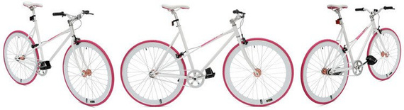 Rower Damka Cheetah Ladies Red
