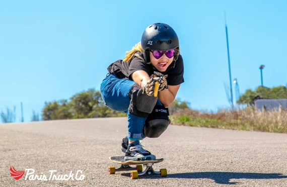 Trucki do longboardu Paris V3 180 mm 50° Longboard Trucks Crystal Blue