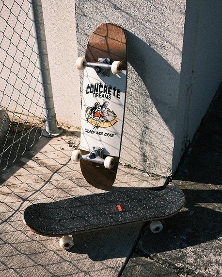 Deskorolka dla dzieci GLOBE Kids Softie Mid - Dark Maple/Concrete Dreams 8.25”