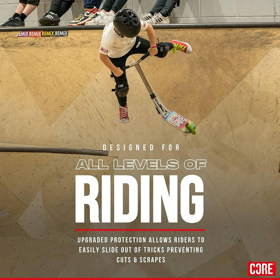 Zestaw ochraniaczy na kolana i łokcie CORE Pro Street Knee and Elbow Skate Pads Czarny