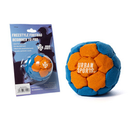 Zośka Footbag Miejskie Sporty 32 Panele Blue Orange Flower