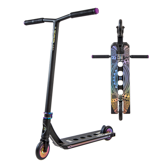 Hulajnoga Wyczynowa CORE CL1 Complete Stunt Scooter Czarny-Neochrome wys. 85 cm