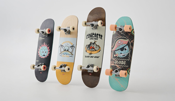 Deskorolka dla dzieci GLOBE Kids Softie Micro - Black/In Flames 7.125”