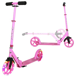 Hulajnoga Transportowa z dużymi kołami Story Urban GO! Różowy LED