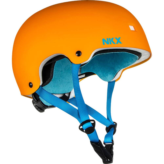 Kask Na Deskorolkę Hulajnogę NKX Brain Saver Pomarańczowo-Niebieski