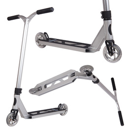Hulajnoga Wyczynowa Striker Lux Youth Stunt Scooter Srebrny wys. 76 cm