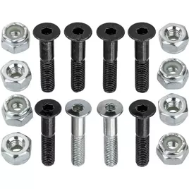 Montażówki NKX Skateboard 1" Black - Silver