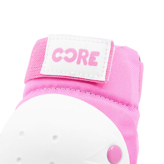 Zestaw ochraniaczy dla dzieci CORE Kids Protection Junior Skate Triple Pad Set Różowy