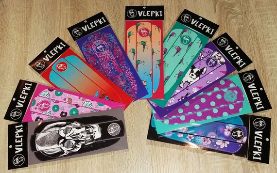 Vlepka Fish Skateboards Galaxy