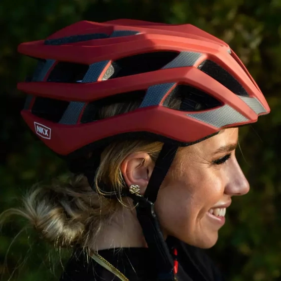 Kask Rowerowy NKX Racer Pro Czarny L/XL