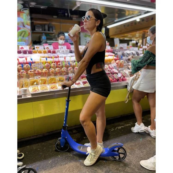 Hulajnoga Miejska Transportowa Story Big Wheel Advanced Foldable Scooter Fioletowy 230/200 mm