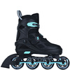 Rolki regulowane Story Midnight Adjustable Inline Skates Czarno-Miętowy