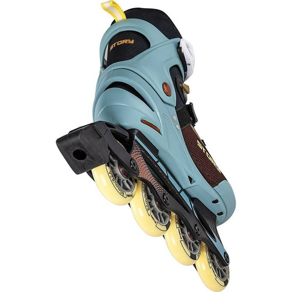 Rolki rekreacyjne Inline STORY Union Brązowo-NIebieskie