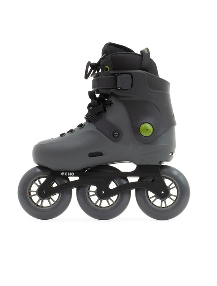 Rolki trójkołowe Echo Sonar 3 Wheel Freeskates Czarny
