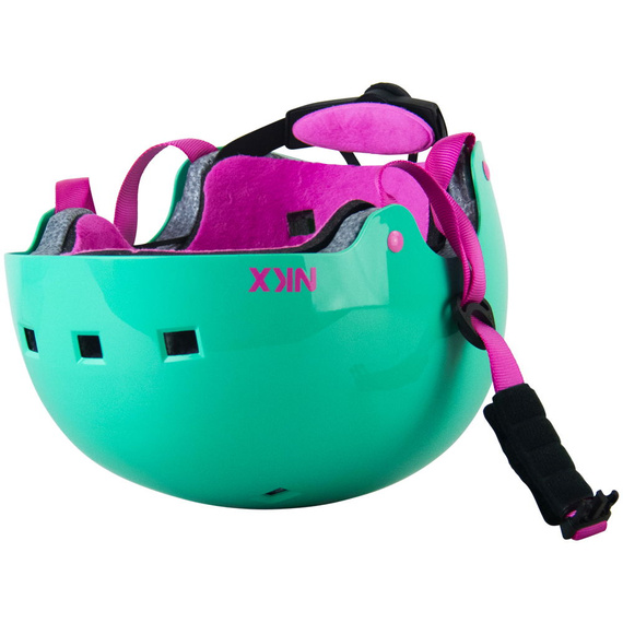 Kask Na Deskorolkę Hulajnogę NKX Brain Saver Miętowo-Różowy