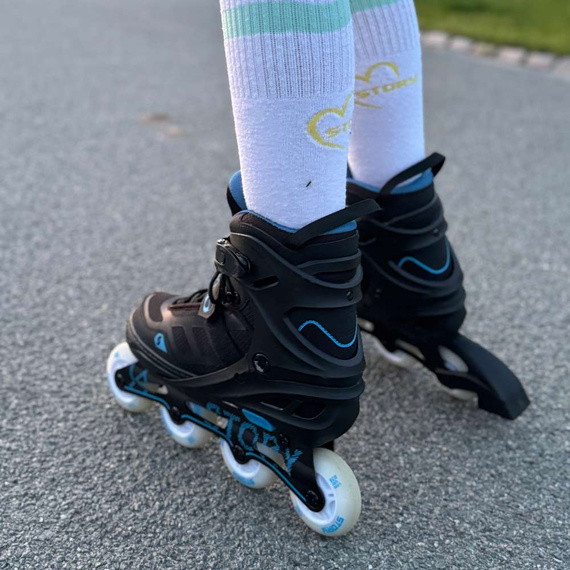 Rolki regulowane Story Fusion Adjustable Inline Skates Niebieski LED